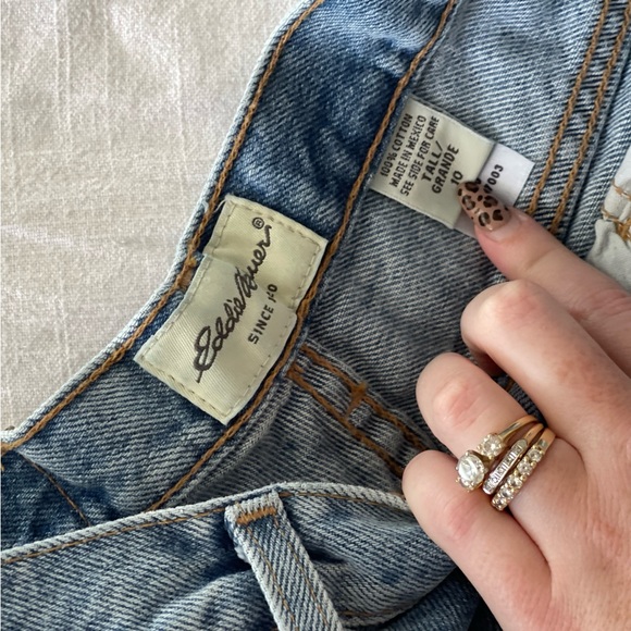 Vintage 90s Eddie Bauer High Waisted Mom Jeans - Size 10 Tall - Picture 3 of 5